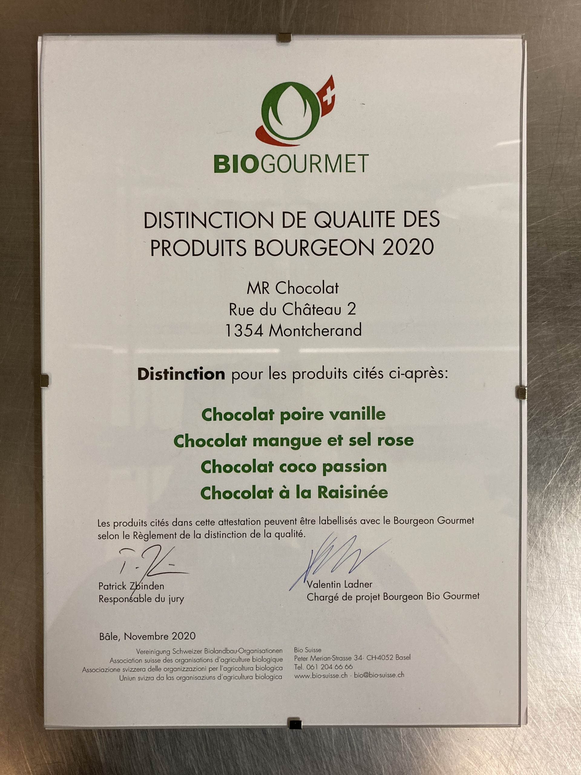 Remise des prix Bio Gourmet